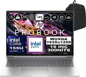 Hp Probook 460 G11 Intel Core Ultra 7 155U Ddr5 24Gb 1Tb Ssd Intel® Aı Boost 16" Wuxga Ips Freedos Taşınabilir Bilgisayar A23bceaf06 + Zetta Çanta
