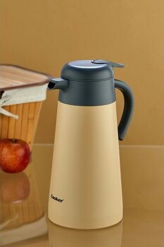 Colorstay Max™ 2 Litre Paslanmaz Çelik Termos Piknik-Ofis Kamp Termosu - Bej - 2 lt