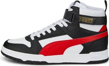 Puma RBD Game 385839-05 Erkek Spor Ayakkabı Beyaz-Red-Black-Gold 45