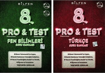 Bilfen Yayınları 8. Sınıf LGS Pro & Test Fen Türkçe Soru Bankası Seti 2 Kitap