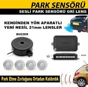 Park Sensörü 4 Sensörlü Sesli Gri Gözlü 0015903