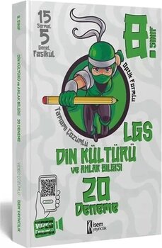 İsem Yayınları Din Kültürü Deneme 20'li 8. Sınıf LGS Türkçe Deneme Kitabı