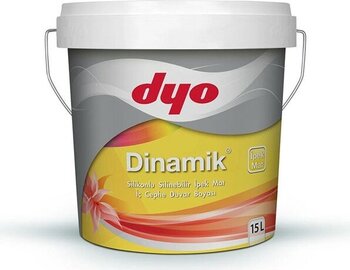 Dyo (8585) Badem 15LT Dinamik Ipekmat Silikonlu Silinebilir Iç Cephe Duvar Boyası - 1 Adet - Renkli