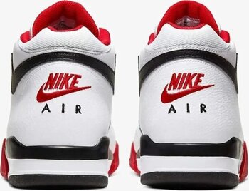 Nike Air Flight Legacy Mens Leather Sneaker Bilekli Hakiki Deri Spor Ayakkabı Kırmızı Beyaz 41