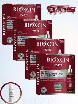 Bioxcin Forte Serum 3x50 ml (4 ADET) Yoğun Saç Dökülmesine Karşı Bitkisel Serum & (1 ADET) YÜZ TEMİZLEME JEL
