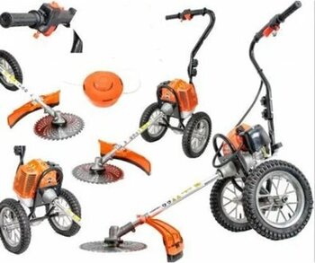 Stilmax Alman Style Eco 4Hp Tekerlekli Motorlu Tırpan Benzinli Çim Ot Çayır Biçme Kesme Makinesi