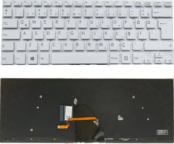 Sony Uyumlu Aehk8u001103a, Aehk8u001203a Beyaz Işıklı Notebook/Laptop Klavye