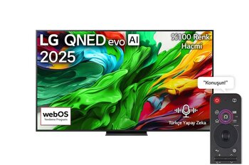 LG 65QNED86A6A 4K Ultra HD 65 inç QNED MiniLED Siyah Smart TV