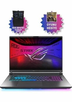 Asus Rog Strix G18 G815lw-S9129 Ultra 9 275Hx Aı 80Gb Gb 1Tb Ssd 16Gb/Rtx5080 Gddr7 175W 18" 2.5K Wqxga 240Hz 3Ms 500Nıts Freedos Gaming Taşınabilir Bilgisayar Ws9129f43+Zettaçanta