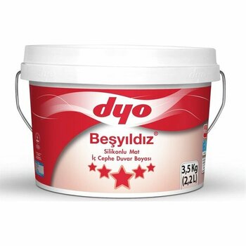 Dyo Beşyıldız Silikonlu Mat Alaçatı 3.5 kg İç Cephe Boyası