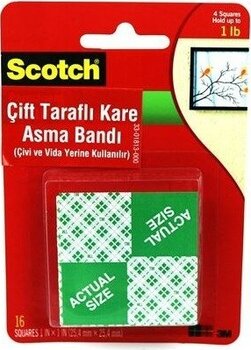 Scotch Çift Taraflı Köpük Bant Kare 3m 111
