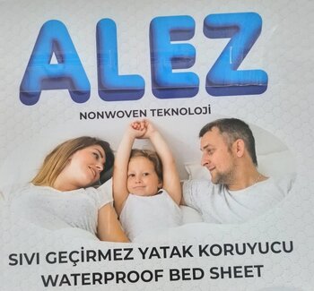 aktartekstil Alez Çift Kişilik Nonwoven Teknoloji Sıvı Geçirmez Yatak Koruyucu