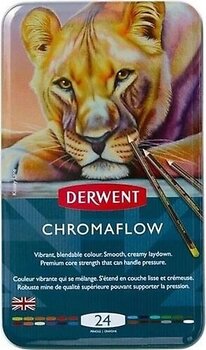 Derwent Chromaflow Metal Kutulu 24'lü Kuru Boya Kalem Seti
