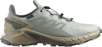 Salomon SUPERCROSS 4 GORE-TEX Erkek Koşu Ayakkabısı Metal L47594300 - 46 - Yeşil
