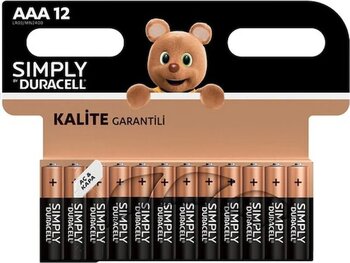 Duracell Simply Alkalin Aaa İnce Pil 12 Li