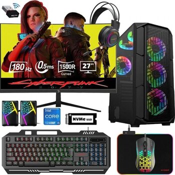 Xaser XSR512 Intel Core i5-12400F 32 GB RAM 512 GB SSD NVIDIA GeForce RTX 4060 8 GB 24" Masaüstü Oyuncu Bilgisayarı
