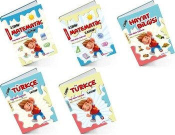 Mavi Deniz Yayınları 2. Sınıf Türkçe Matematik Hayat Bilgisi 5 Kitap Seti