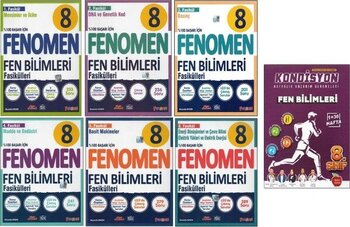 Fenomen 8. Sınıf Fen Fasikülleri+Newton Kondisyon Fen Bilimleri (7 Kitap)