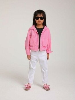 Kız Bebek Pamuklu Ince Dokulu Ceket - Pembe - 3 - 4 Yaş