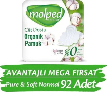 Molped Pure&Soft Normal 92 Adet Hijyenik Ped