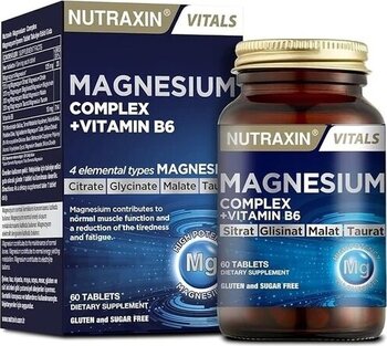 Nutraxin Magnezyum Complex+ Vitamin B6 60 Tablet