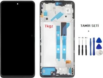 Xiaomi Redmi Note 12 Pro -4g- Lcd Ekran Dokunmatik - A - Kalite Çıtalı + Tamir Seti Siyah