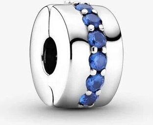 Pandora Mavi Işıltılı Klips Charm 791972C01