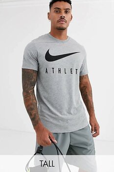 Nike Dri-fit Traning Standart Kesim Gri Erkek Antreman Tişörtü M Beden