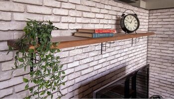 Deryawood Masif Ahşap Raf Açık Ceviz 240 Cm