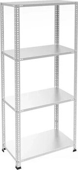 Rafburada 4 Katlı Galvaniz Çelik Raf 43 x 93 cm 250 cm Galvaniz Çelik Depo, Arşiv, Kiler, Dosya, Market Rafı