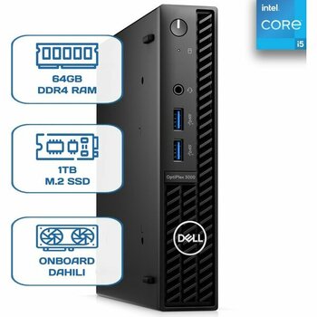 Dell Optiplex 3000MFF N012O3000MFFAC I5 12500T 64GB Ddr4 1tb M.2 SSD W11P Desktop
