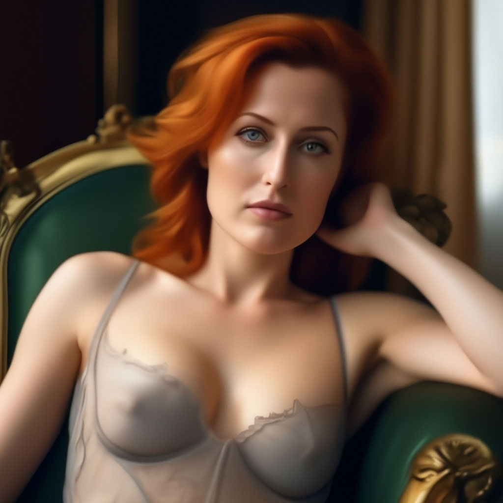 Обнаженная душа и тело Jilian Anderson nuКульминация желаний с Джиллиан АндерсонИкона сексуальности в одном кадре