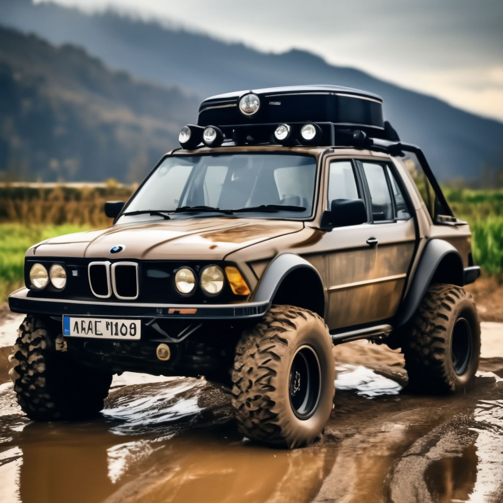 BMW 1 series buggy high suspension image created in Shedevrum