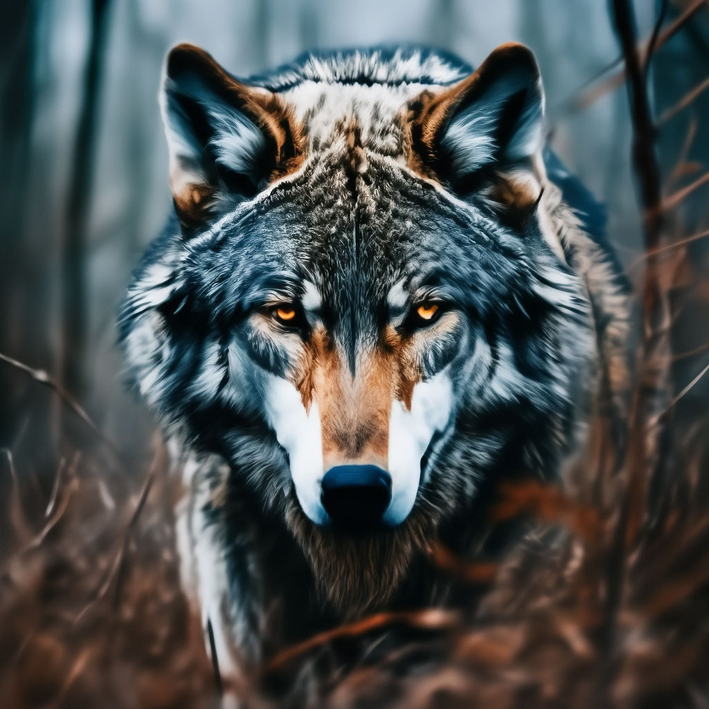 Взгляд волка на добычу» — создано в Шедевруме