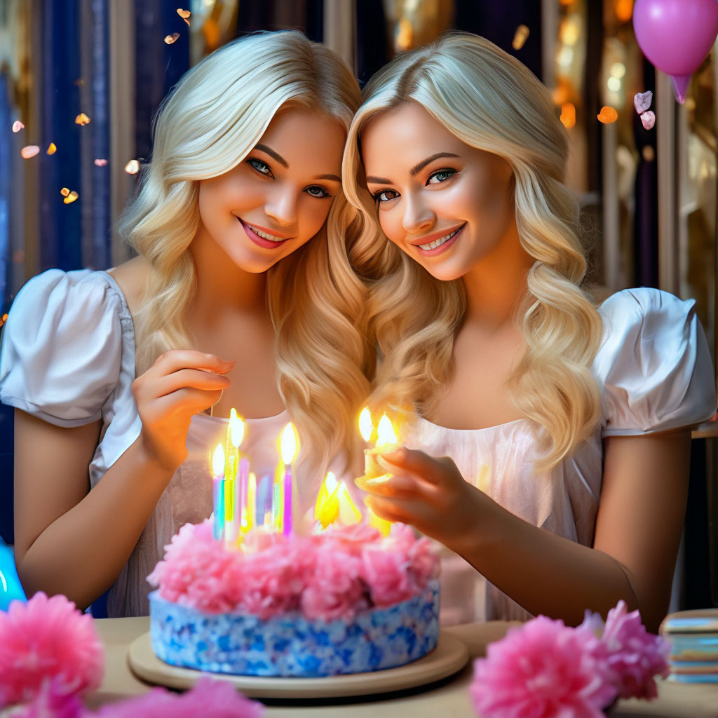 С днем рождения близняшки женщины