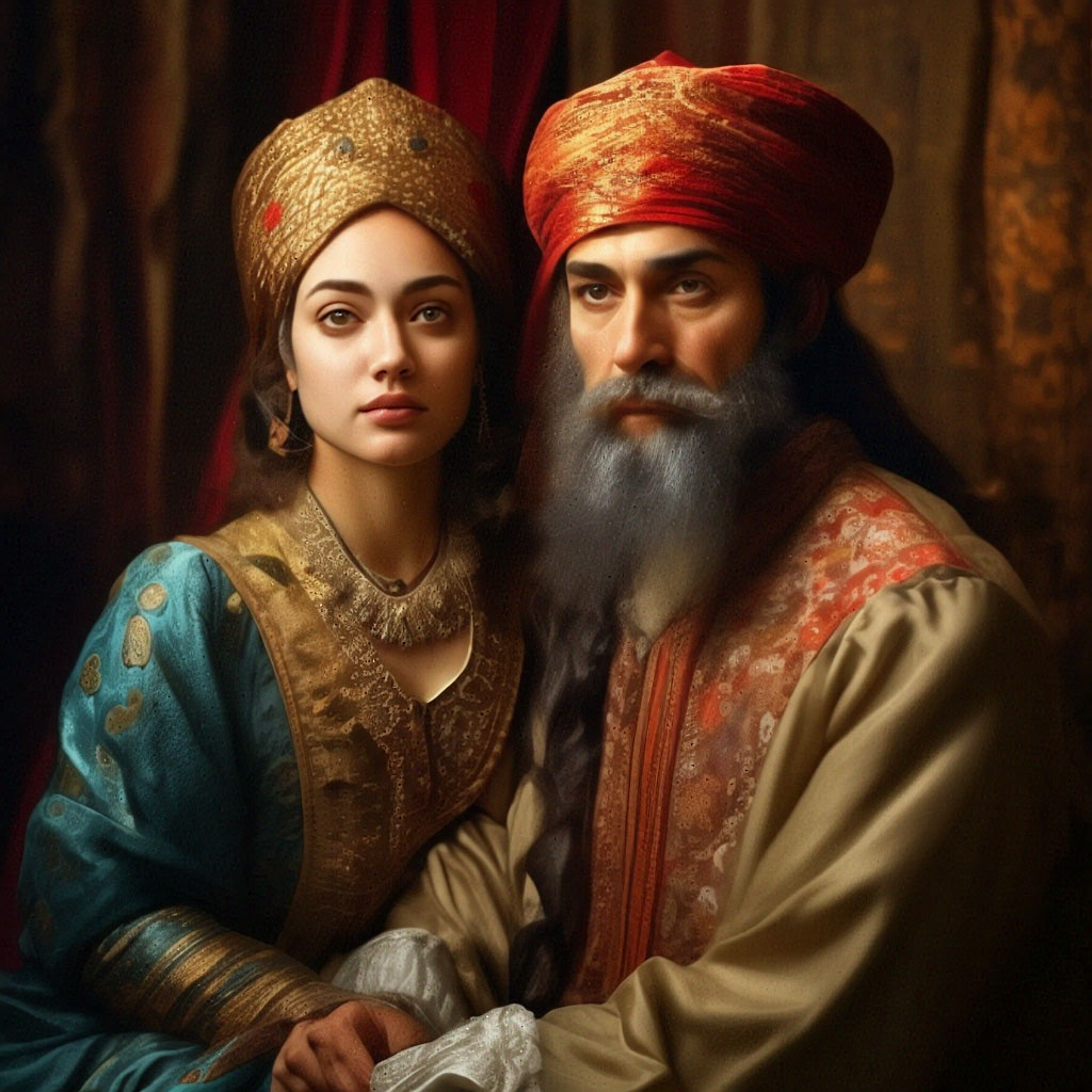 «Главный султан и султанша , …» — картинка создана в Шедевруме