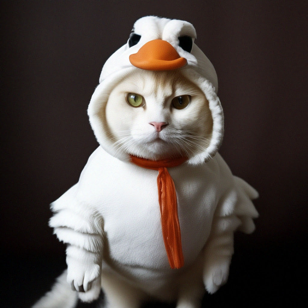 Котик в костюме