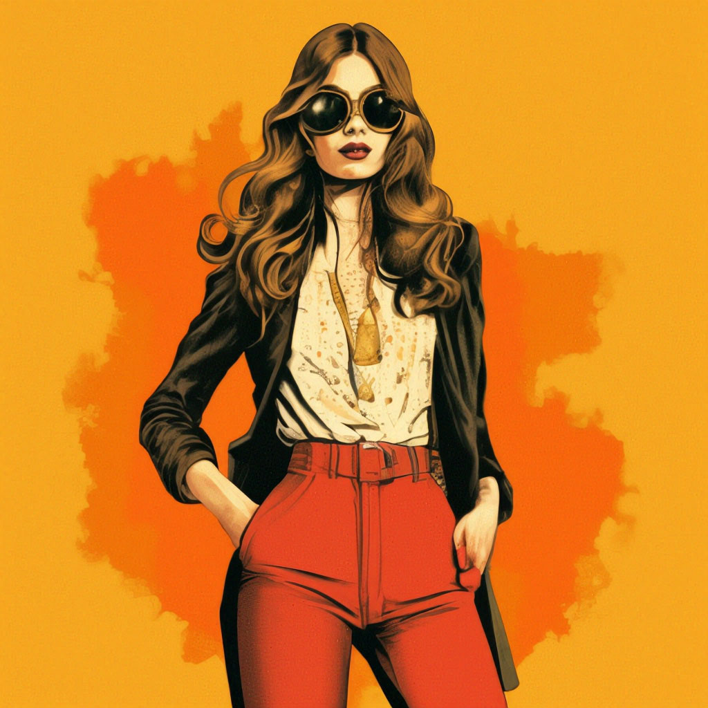 Fashionista imagen femenina arte al