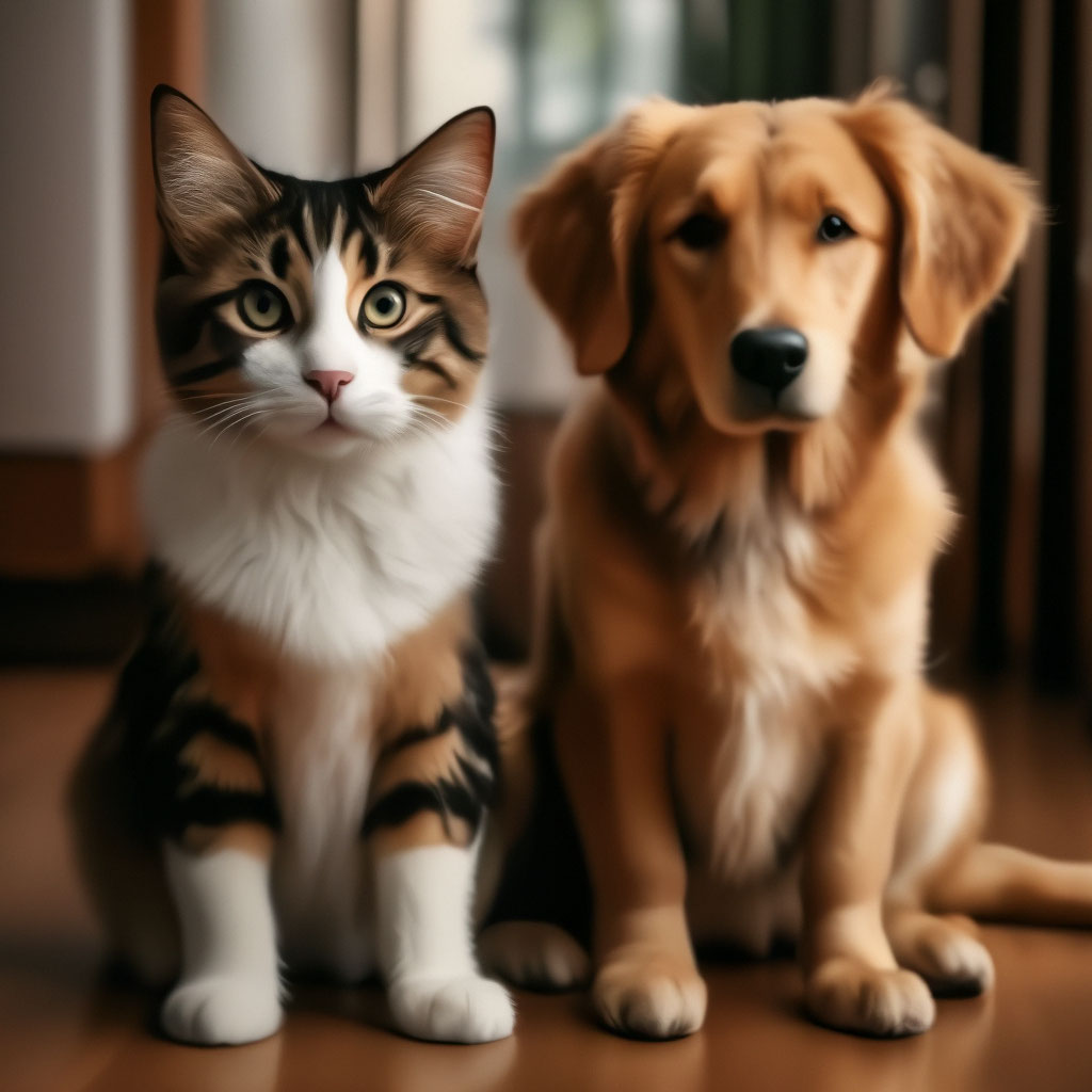 Видео как растут кот и собака» — создано в Шедевруме