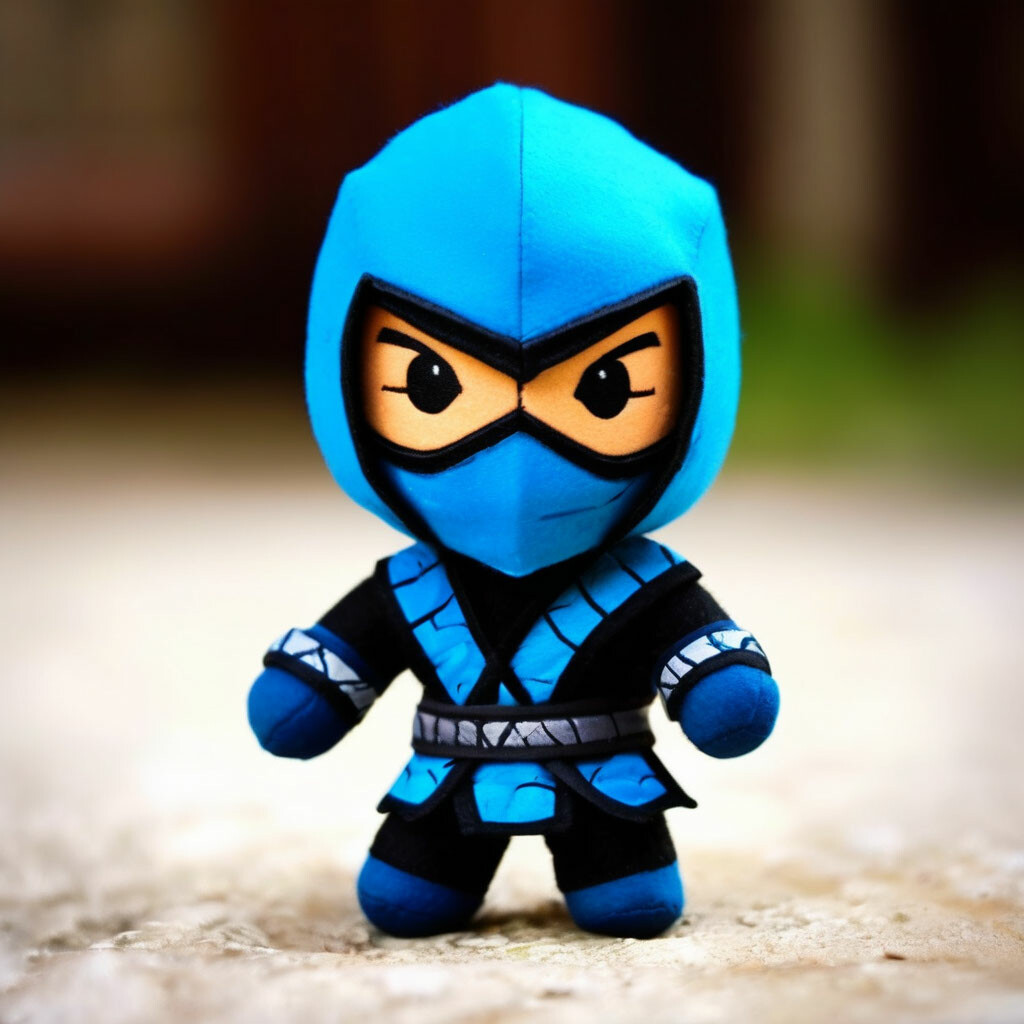 "Cute Little Plush Sub-Zero Toy" — image created in Shedevrum