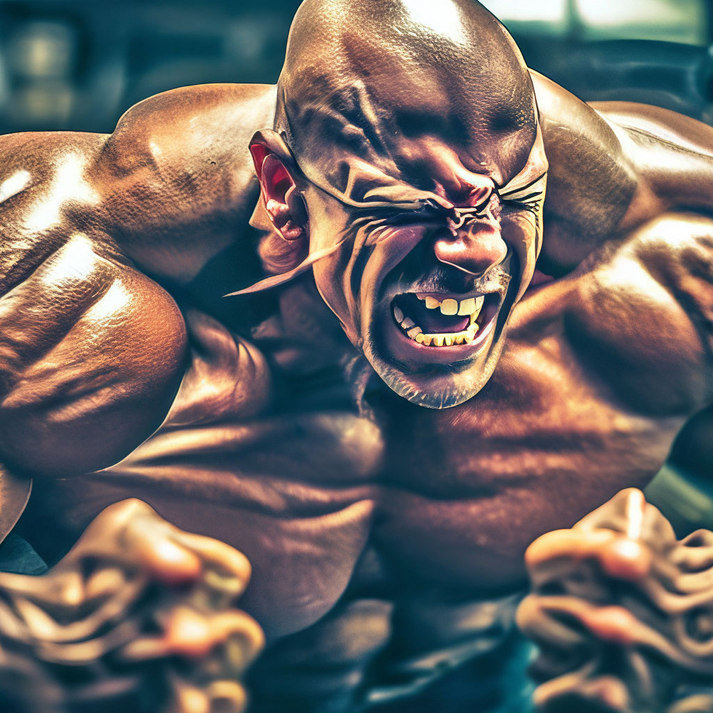 Pumped-up sigma man gigachad turned …&quot; — image created in Shedevrum