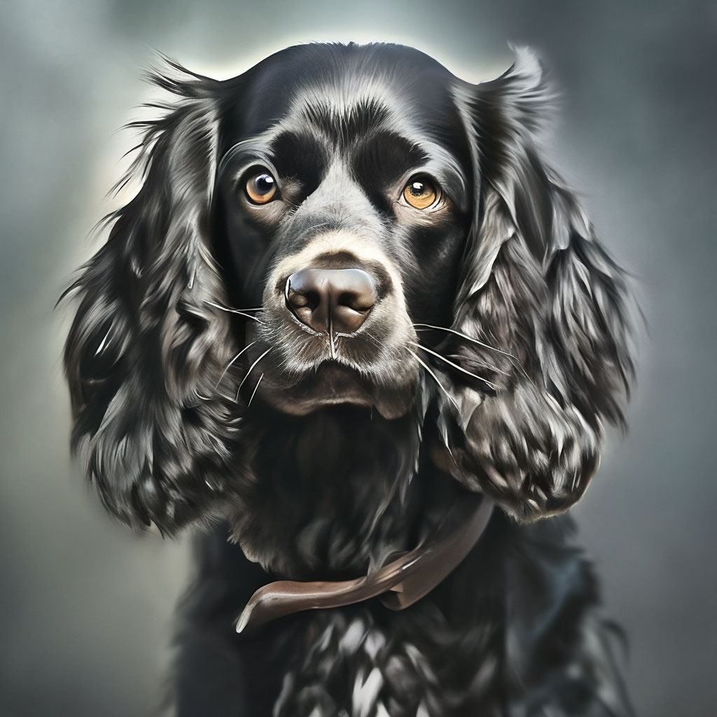 Черный русский спаниель: описание собак, их характер и правила ухода