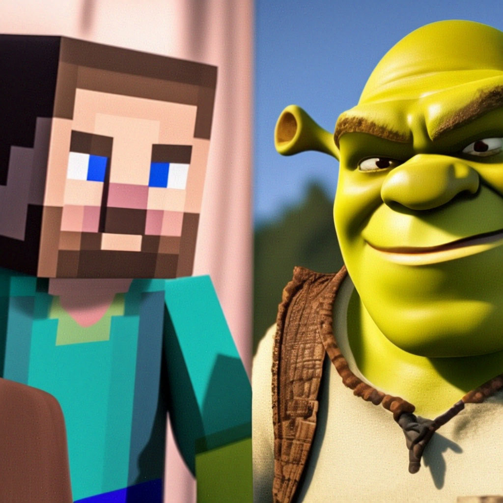 «Осел утопился за шутку Шрека» — создано в Шедевруме