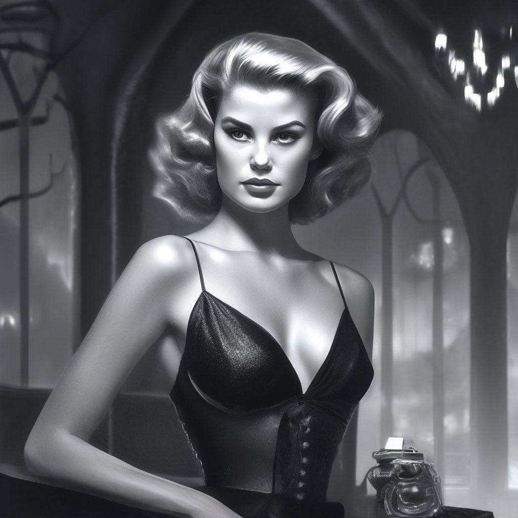 🔮 очень красивая соблазнительная девушка Грейс Келли в винтажной одежде пя...