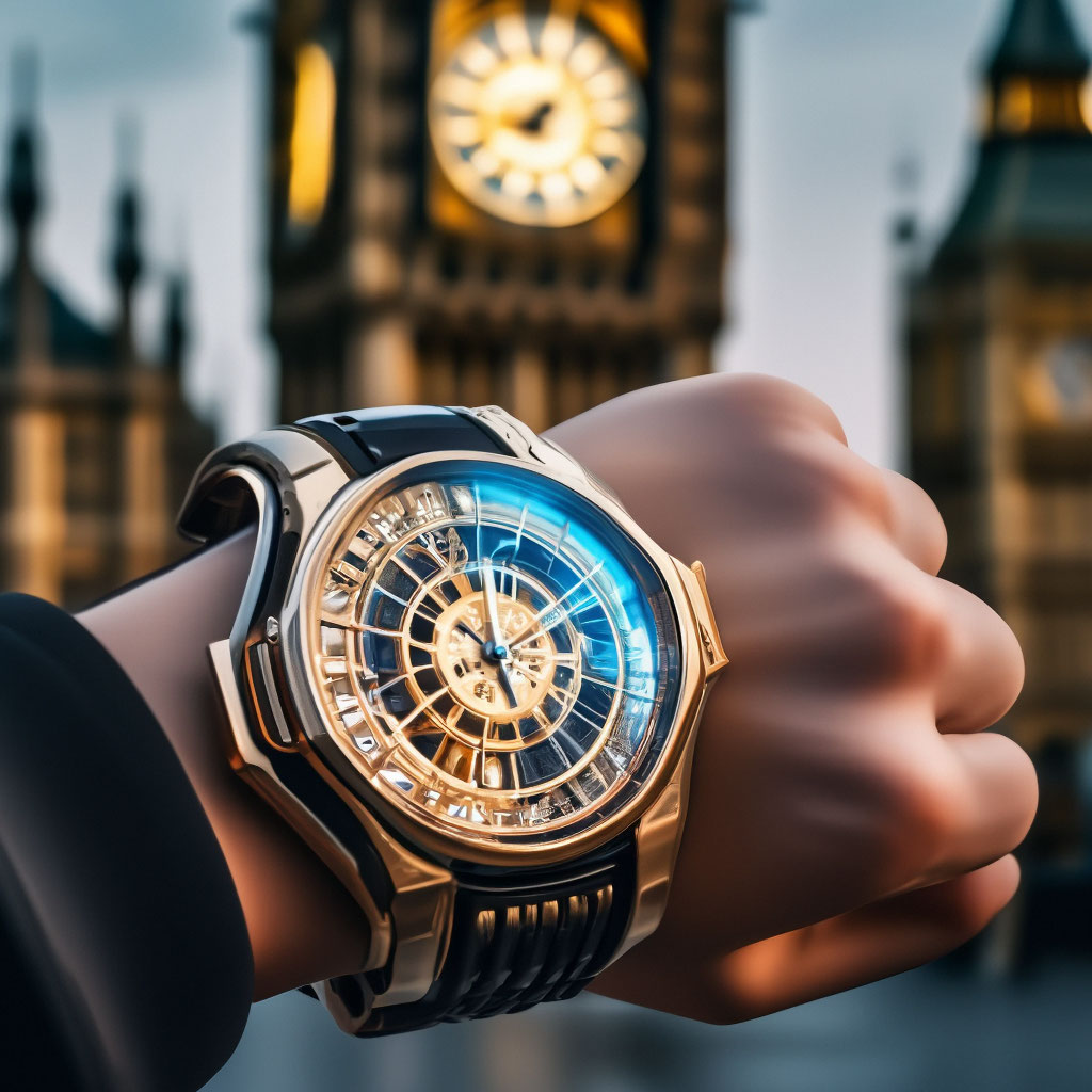 Big Ben the watch of the future on image created in Shedevrum