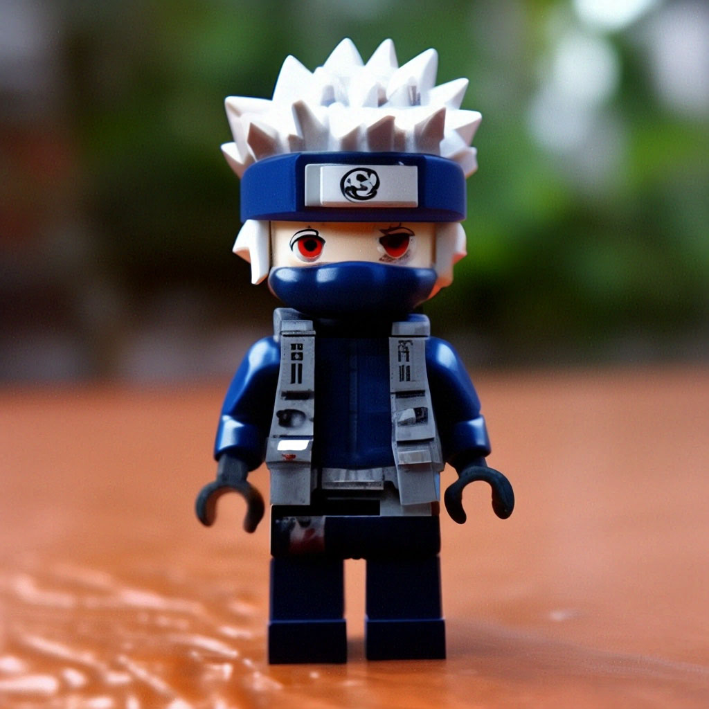 Lego lego Kakashi Hatake cute image created in Shedevrum