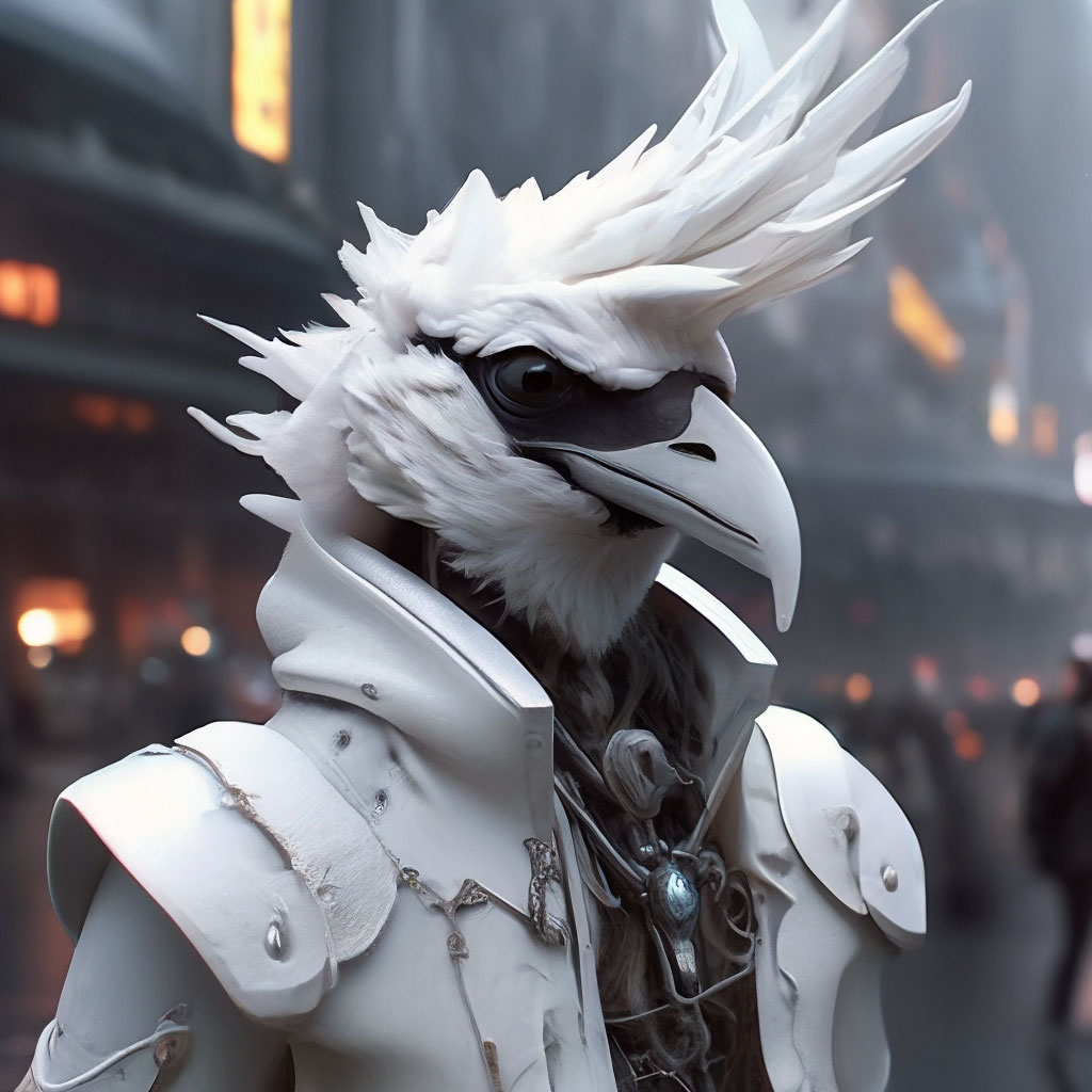 Среди людей ты как белая ворона» — создано в Шедевруме