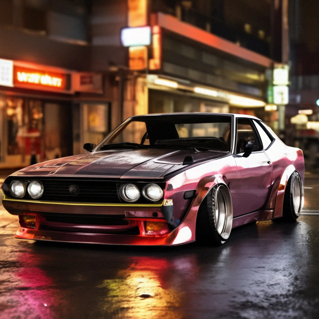 Toyota Celica, old coupe of the 70s, bosodzoku shakotan