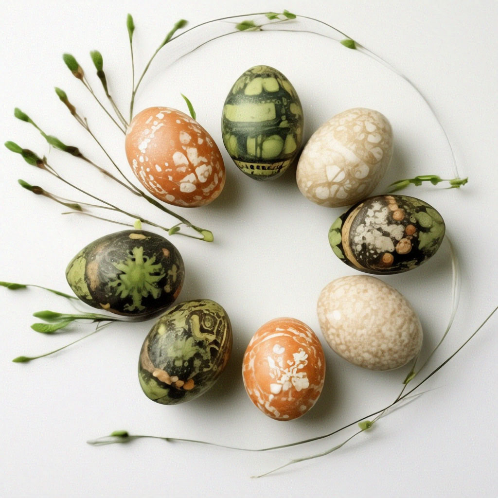 Несколько подготовленных яиц