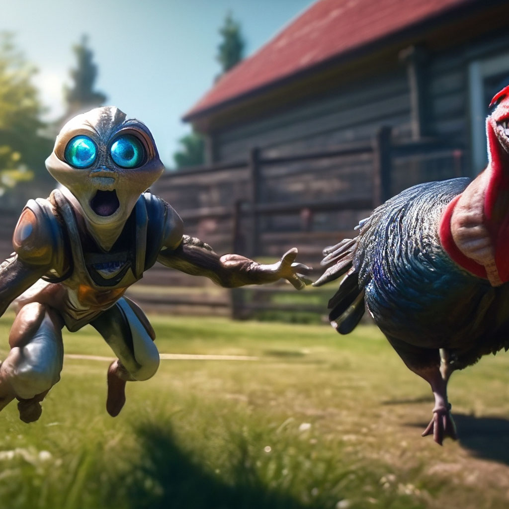 "A small, nimble-eyed alien, with a reconnaissance mission, got to the ...